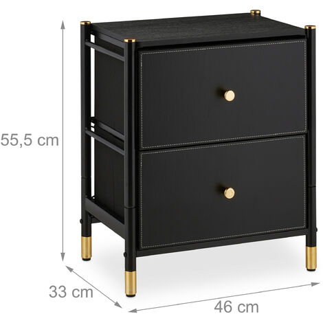 Comodino Bambini Relaxdays - Con Cassetto, MDF Bianco Rosa, 41x32x31 Cm, Motivo Cigni - Foto 11