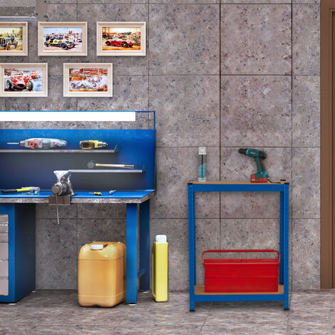 Relaxdays Set da 2 Scaffali in Acciaio, 180x60x30 cm, con 5 Ripiani ad