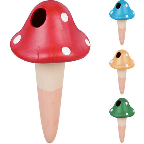 Set 4 Sfere Irrigazione Relaxdays 15x6 cm - Design in Vetro per Piante