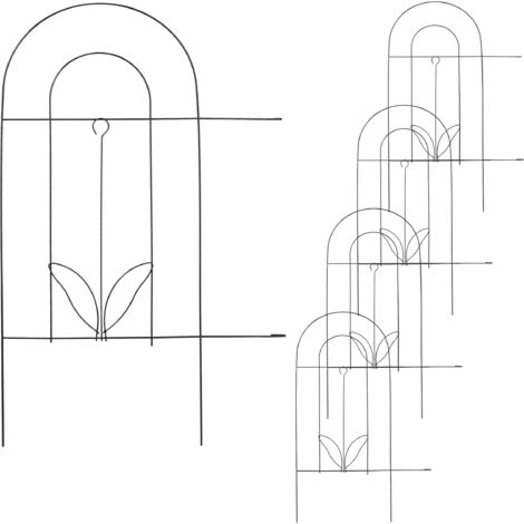 Set Di 5 Targhe Da Giardino In Metallo Rustico 20x30 Cm – Cartelli Decorativi Multicolori Resistenti Alle Intemperie Per Esterno - 2