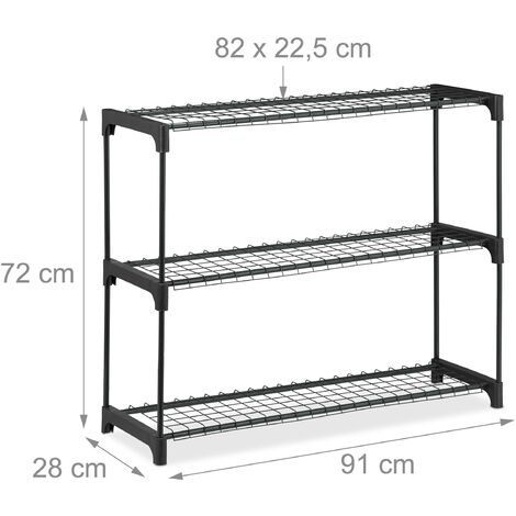 Relaxdays Scaffale Portapiante 3 Ripiani, 72x91x28 Cm, Marrone, Per Interni E Serra