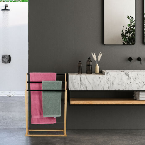 Set Asciugamani In Fibra Di Bambù Premium | 2 Asciugamani + 1 Telo Bagno | Morbidi, Assorbenti E Sostenibili | Lusso Per La Casa, Colore Beige