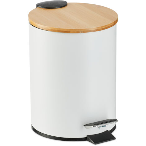 Pattumiera Cucina, Cestino 20L, Pedale Acciaio, Secchio Interno, Chiusura Morbida, Resta Aperto, Beige | Leroy Merlin