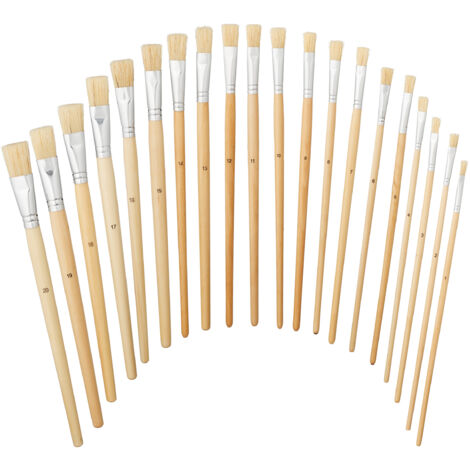 Nicpro pennelli per dipingere in miniatur, pennello asciutto, 21