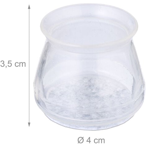 Coprigambe Per Sedie In Feltro E Gomma - 40 Pezzi, Antiscivolo E Antirumore - Foto 9