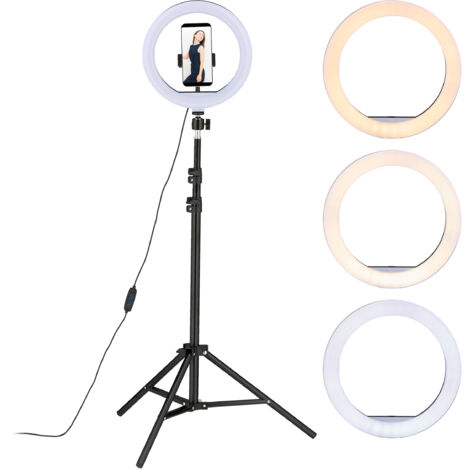 TONYSA Luce video da pavimento a LED da 36 W, luce di riempimento a forma di mezzaluna HD-M6X