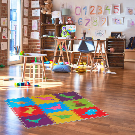 Relaxdays Tappeto Puzzle con Immagine di Una Strada, per Bimbi, 9