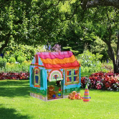 Giochi Da Esterno Tenda Per Bambini - Casetta Gioco Da Interno Con Porta E Finestre Roll-up, Per Ragazzi E Ragazze 3-7 Anni (Ideale Come Regalo Per