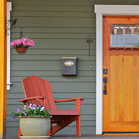 Relaxdays Campana Per Porta In Ghisa Antica, Stile Rustico