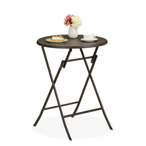 Tavolino Da Campeggio Pieghevole Relaxdays Con 4 Sedie - Regolabile In Altezza, 120x60 Cm, Alluminio/MDF