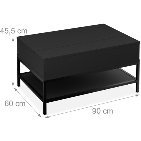 Relaxdays Set 3 Tavolini Nidi In Metallo E Vetro – Tavolo Da Divano + 2 Sottotavoli Salvaspazio – 45,5 X 85 X 45 Cm