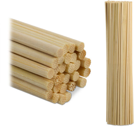 Bastoncini Di Bambù Per Piante – 100 Pezzi, 150 Cm, Diametro 10-17 Mm – Supporto Per Orto E Giardino