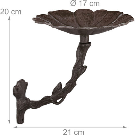 3 Spille Giardino Ruggine Con Uccellini - Decorazioni Metalliche Per Esterno - Punte Lunghe 40 Cm - Ideali Per Aiuole, Vasi E Balcone