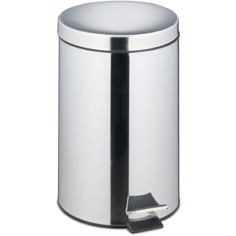 30L American Kitchen Pedal Bin Bathroom US Style Retro Rubbish Waste Bin - Black - Foto 2