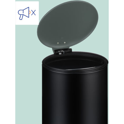 Cestino Inox Silenzioso Con Coperchio E Pedale 5lt