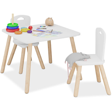 Thermobaby Tavolo Multifunzione Multiplay Per Bambini 3+ Anni - Scrivania 2 In 1 Con 2 Sedie E Contenitore - Tavolo Attività Con Piano Double Face