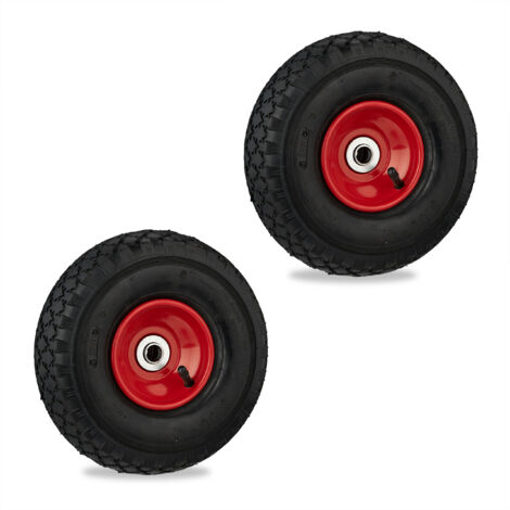 SWANEW Ruota Per Carriola Pneumatico Ruota Di Scorta Con Asse Ruota In Gomma 480400 8 390 Mm 4x 77472958 - Foto 6