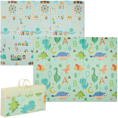 Relaxdays Tappeto Puzzle, per Bambini e Neonati, Giocare e Gattonare
