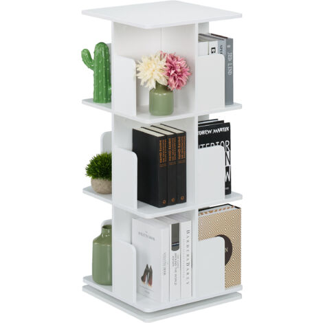 Libreria girevole a 360 gradi con display orientabile a 2 livelli