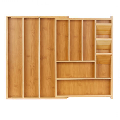 Brick Brown Portaposate In Legno Massiccio Mogano, 3 Scomparti, 22,9 X 7,6 X 9,9 Cm, Per Cucine Compatte