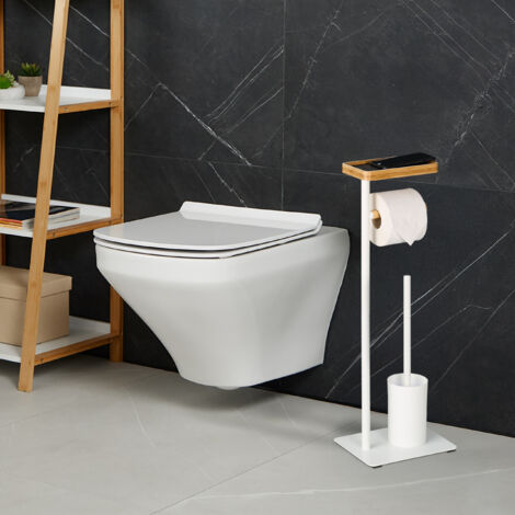 Piantana bagno con spandisapone, porta rotolo e salviette - Units, Colombo
