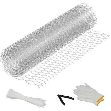 Rete Metallica Zincata 40 Cm X 10 M - Maglia 6 Mm, Per Recinzioni, Orto E Protezione Animali - Foto 8