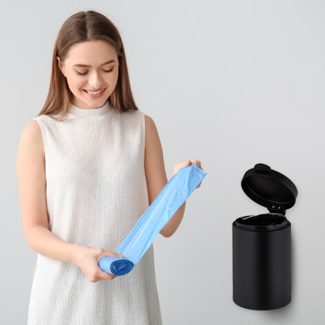 Relaxdays Pattumiera da Bagno con Pedale 3 L, Cestino con Coperchio in