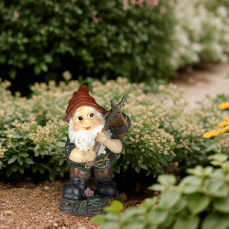 Relaxdays Gnomo Da Giardino, Con Cesta Da Raccolto, HLP: 24 X 12 X 12 Cm Statua Nano In Poliresina Antigelo Colorato 88336756