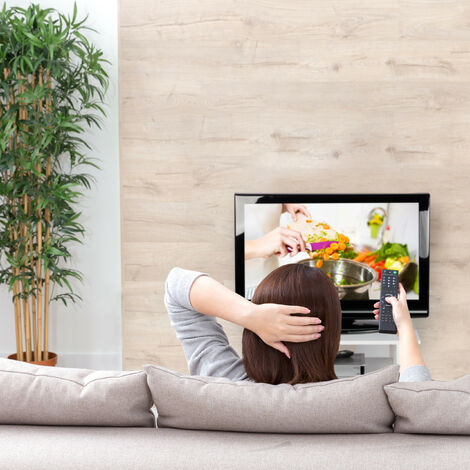 Carrello TV Mobile Con Ruote Relaxdays - 2 Ripiani, Bianco Argento 45x60x40 Cm - Foto 8