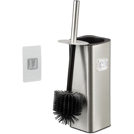 Scopino E Portascopino Per WC EWEIMA – Set Bagno Moderno, Bianco, Antiscivolo E Anticorrosione - Foto 2