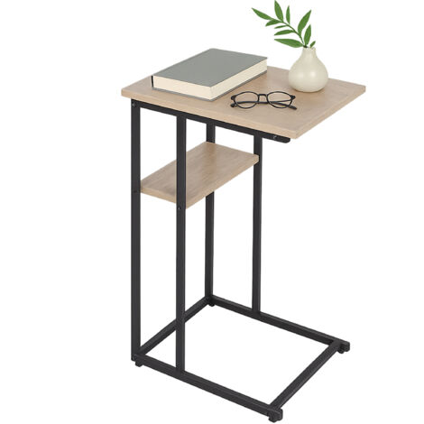 Bijzettafel U Vorm Industrieel Design HBD 58.5 x 47.5 x 25 cm Metaal