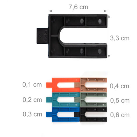 Sourcingmap a14052900ux0826, Distanziatori per Vetro in Acciaio Inox
