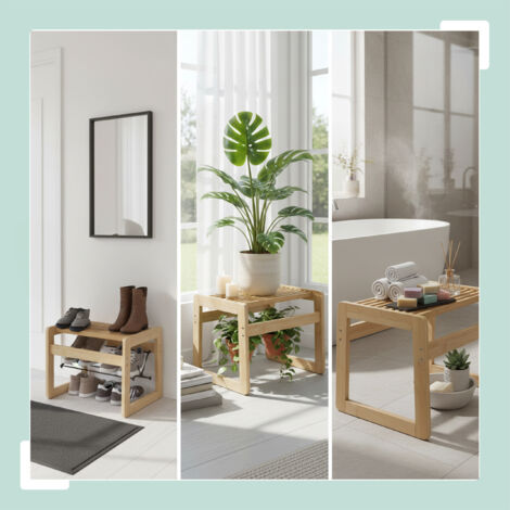 Relaxdays Sgabello Da Bagno In Bambù, Design Naturale, Panchetta Da Armadio 50 5 X 41 5 X 29 5 Cm Legno Naturale 84664259 Relaxdays Sgabello Da Bagno In Bambù, Design Naturale, Panchetta Da Armadio 50 5 X 41 5 X 29 5 Cm Legno Naturale 84664259
