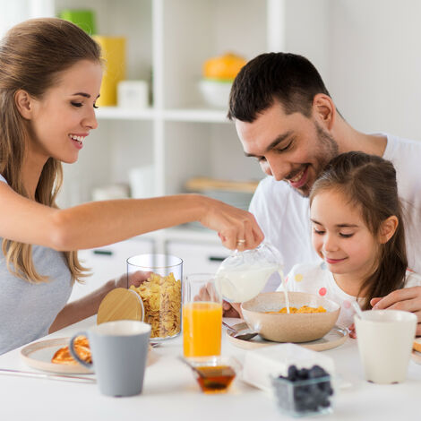 Relaxdays Set da 9 Barattoli per Alimenti, Pasta, Riso, Müsli