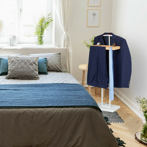 Servomuto Cromato Autoportante Con Appendiabiti - Portasciugamani Per Camera O Bagno - Foto 7