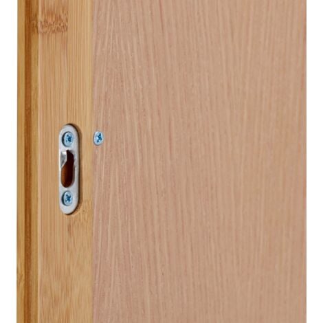 Specchio Da Parete Con Mensola In Bamb&ugrave; - Elegante E Pratico Per Bagno O Camera