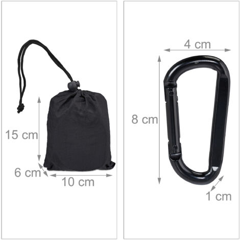 Cinghie Per Amaca E Altalena Con Moschettoni – Kit Sospensione Albero Regolabile 150cm, Con Protezioni - 5