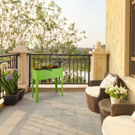 Fioriera Rialzata In Ferro Zincato - 30x120x90 Cm, Grigio | Per Orto, Erbe E Fiori | Facile Montaggio - Foto 4