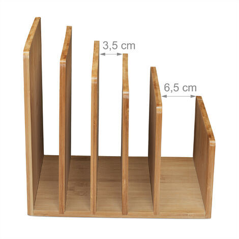 Organizer, portadocumenti, design elegante, dimensioni: 25,3 x 5,8 x 33 cm,  bambù