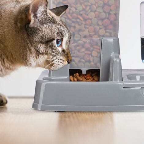 Distributore automatico di cibo e acqua 2 in 1 per cani e gatti