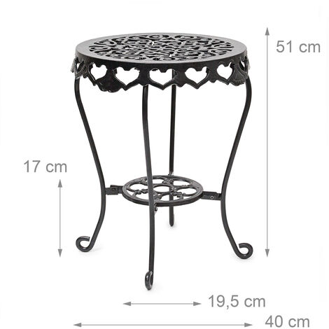 Relaxdays Portavaso a Colonna, Scaffale Portafiori Indoor Outdoor