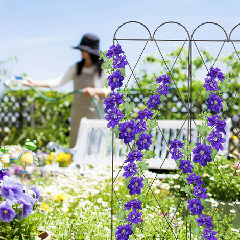 Grigliato Per Rampicanti, 3 Set Da 4 Pannelli, 127 Cm Di Altezza, Traliccio Per Giardinaggio, Rosso Marrone, Relaxdays | Leroy Merlin