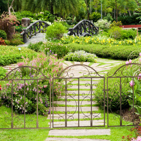 Cancello Da Giardino In Rete RAZO 100x160cm Cm Grigio, Cancello Per - 2