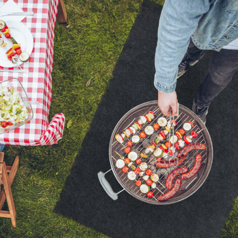 Tappeto Ignifugo Per Camino E BBQ - 190x91cm, Resistente Al Calore Fino A 1000°C, Protezione Pavimenti - Foto 3