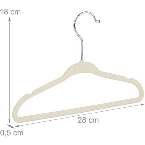 100x Grucce Appendiabiti per Bambini, Stampelle Antiscivolo con