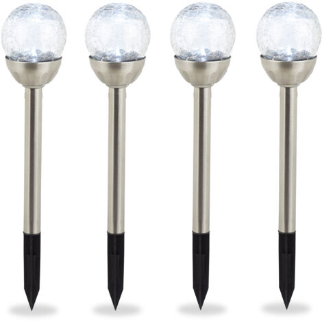 Relaxdays Sfera di Luci a LED Decorativa, a Batteria, da Appendere o