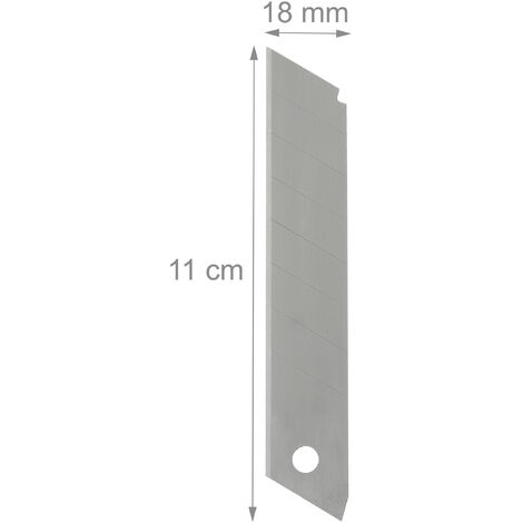 Set da 2400 Lame di Ricambio per Taglierino 7 Punti di Rottura Affilate 18  mm in