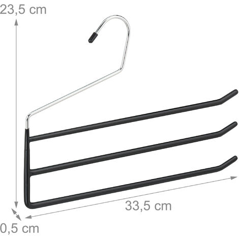 Grucce Per Pantaloni Con Spugna Antiscivolo Stampelle Per Armadio In  Plastica