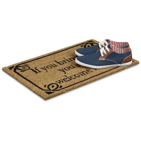 Zerbino In Polipropilene Con Scritta 'You Update The Bell' 60x40 Cm, Multicolore, Per Interni/esterni
