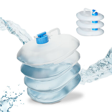 Set 6 Contenitori In Plastica Trasparente 14L Con Coperchio A Scatto E Manico